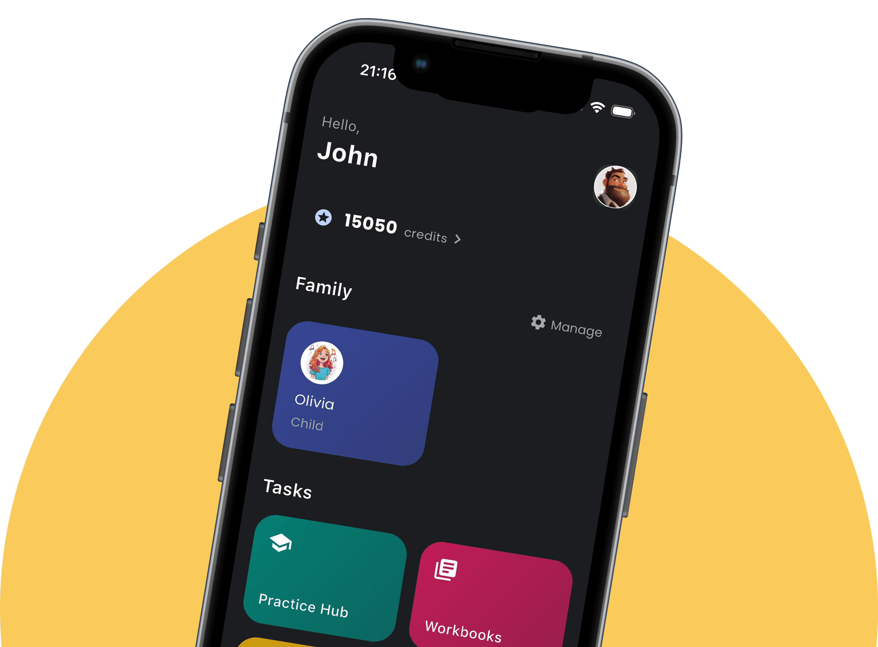 App interface showing parental tracking features
